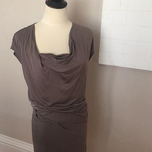 Helmut Lang Taupe Mini Dress